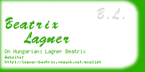beatrix lagner business card